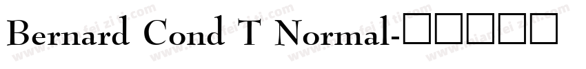 Bernard Cond T Normal字体转换